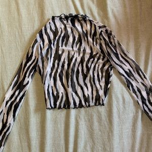 Zebra Print Forever 21 Top